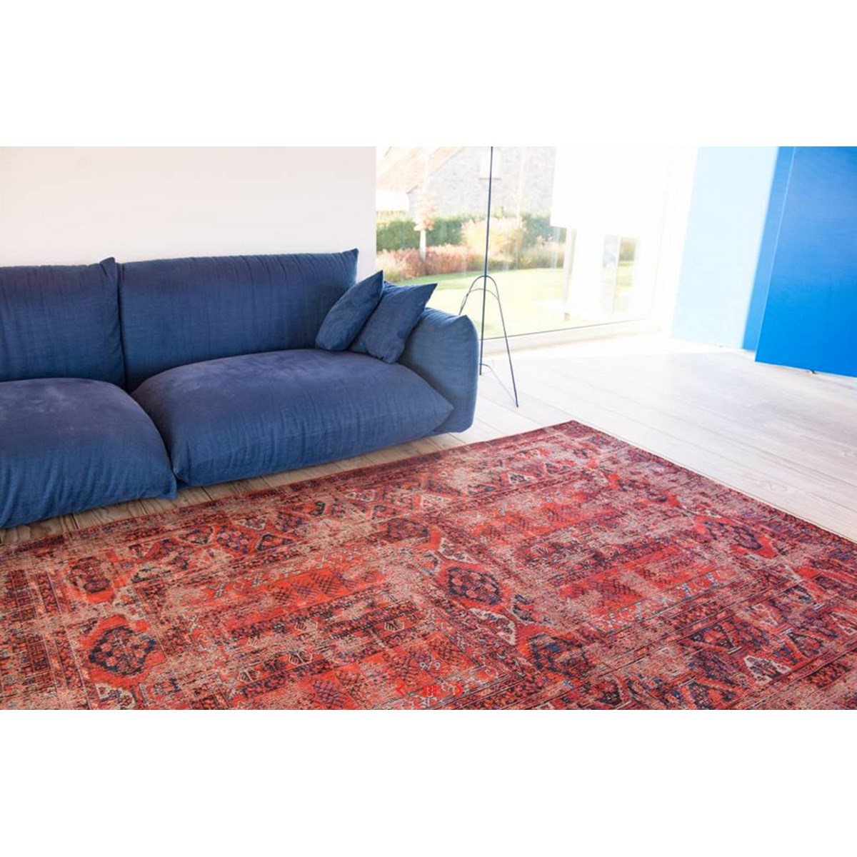 Tapis salon et chambre coton style antique 7-8-2 rouge, NOVATREND