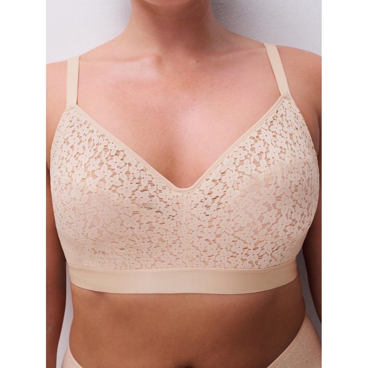 Soutien-gorge sans armature Norah chic beige doré, CHANTELLE