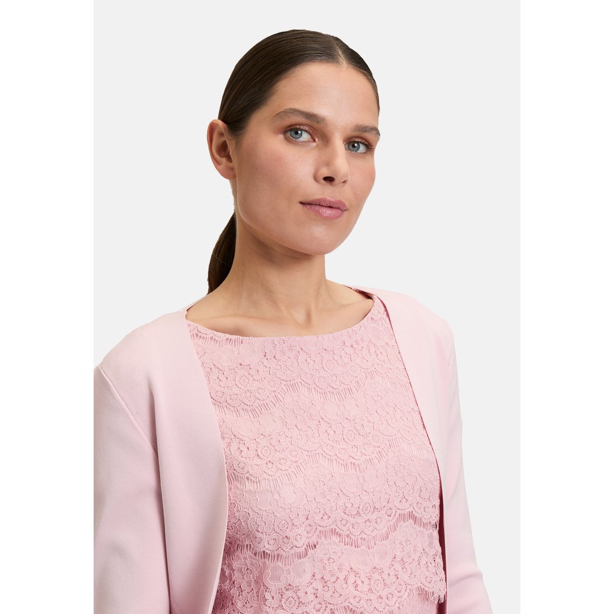 Boléro en maille à manches longues foggy rose, VERA MONT