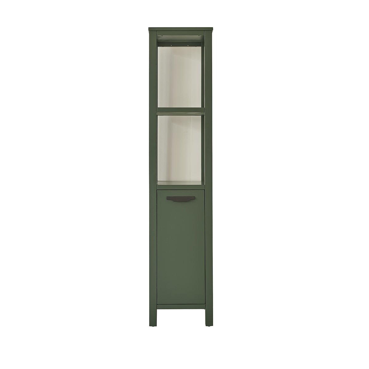 Colonne de salle de bain en bois d'acacia OLIVIA vert, BERAH GETAH