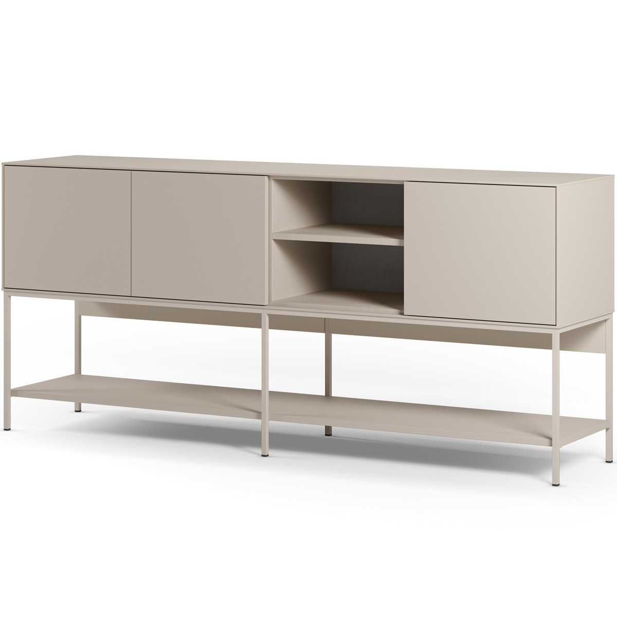 Buffet 3 portes 2 niches - ZARA beige, HOMIFAB