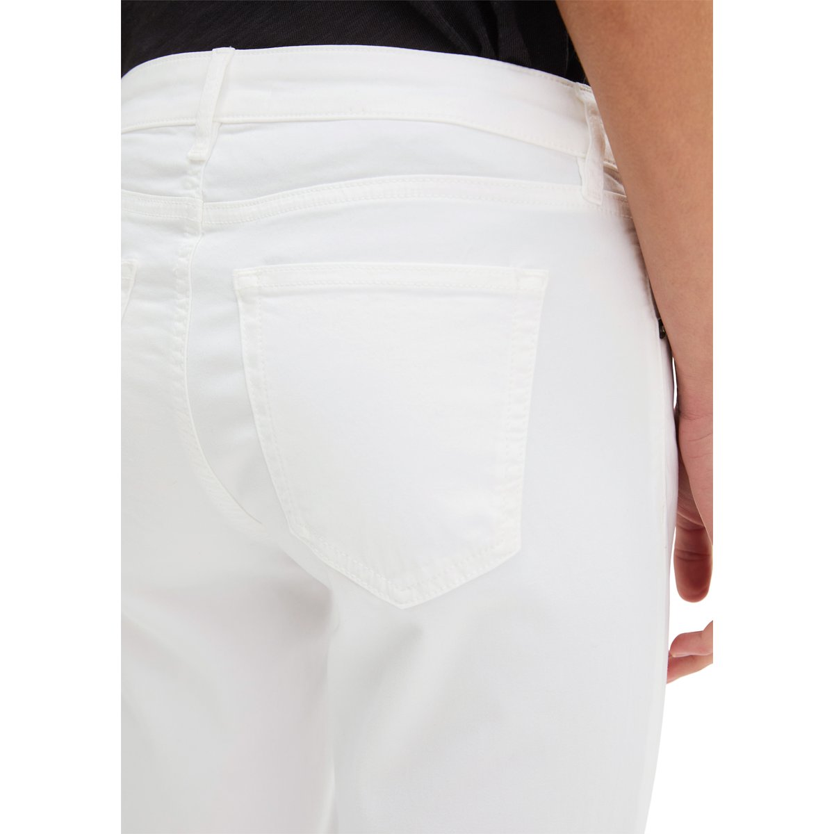 Pantalon modèle Lulea slim avec TENCEL™ Lyocell blanc, MARC O'POLO