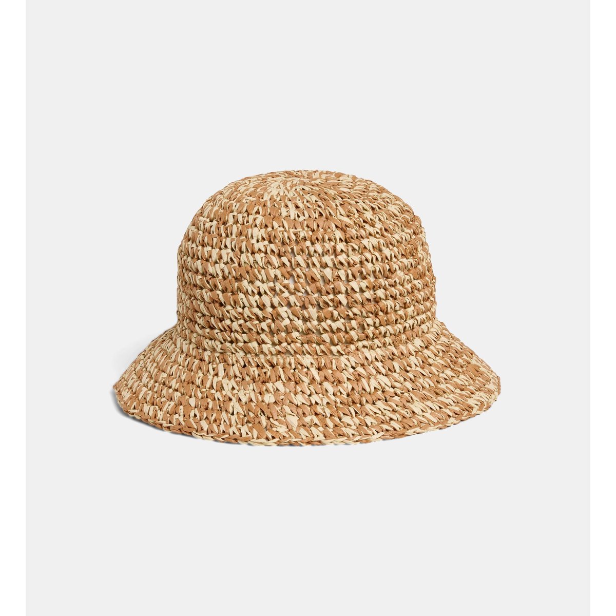 Chapeau cloche cleo paille bicolore marron et beige, GALERIES LAFAYETTE