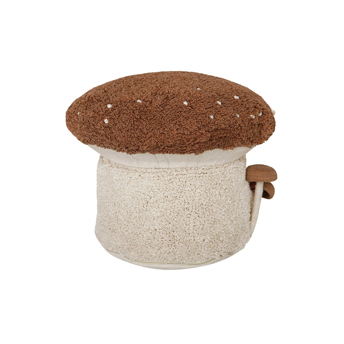 Pouf Bolet caramel, naturel, LORENA CANALS