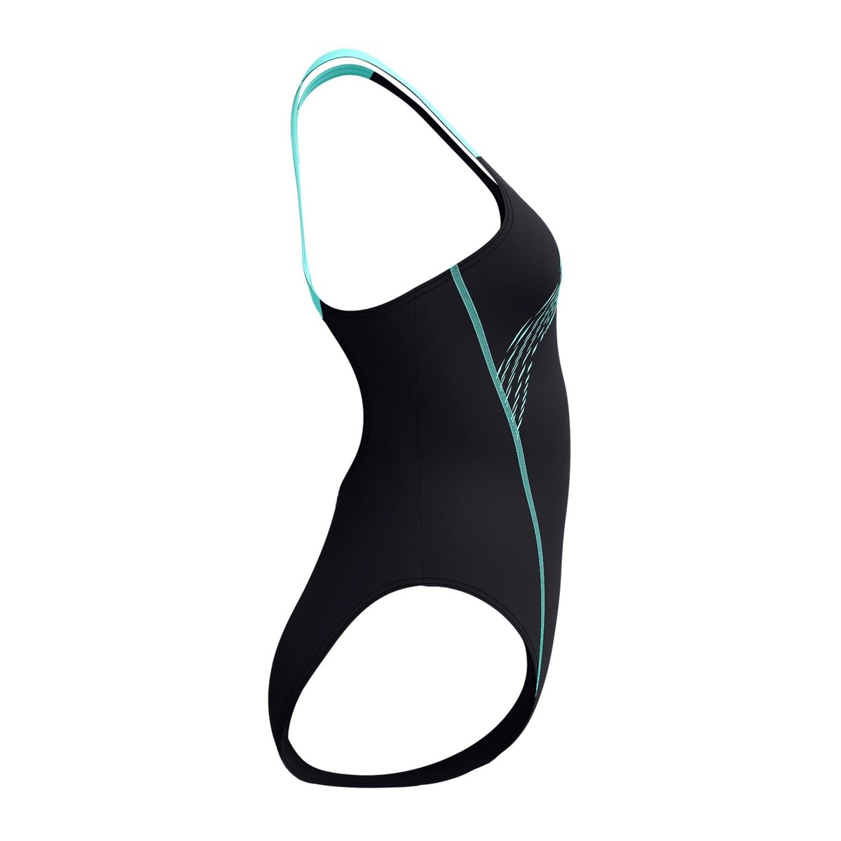 Maillot de bain 1 pièce dos nageur motif/style imprimé graphique MEDLEY turquoise imprimé graphique, SPEEDO