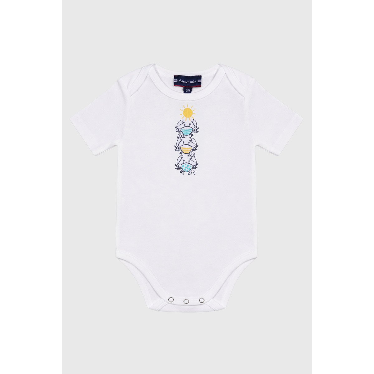 Body en coton BABY blanc, ARMOR-LUX