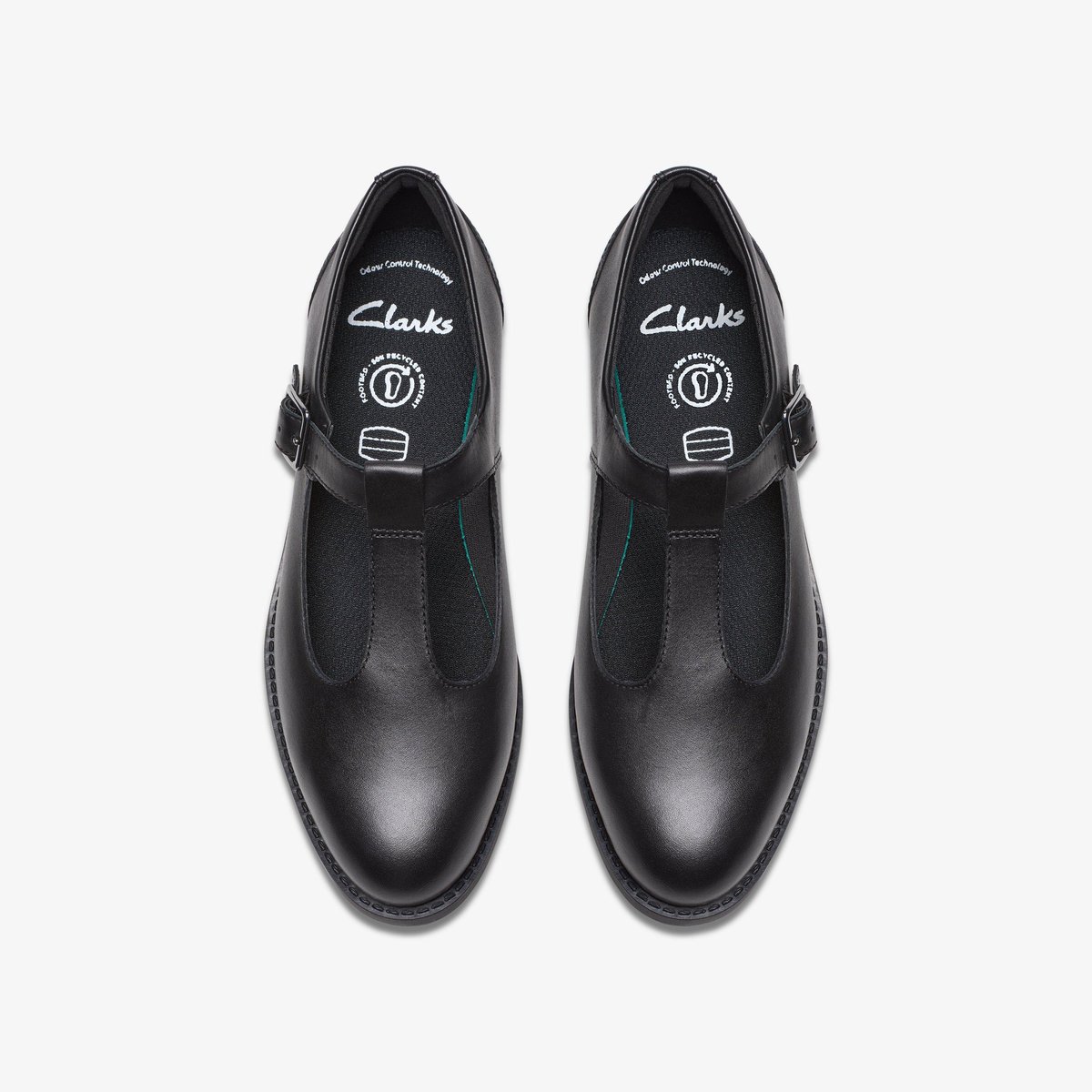Derbies Cuir TAPA HOPE Y noir, CLARKS