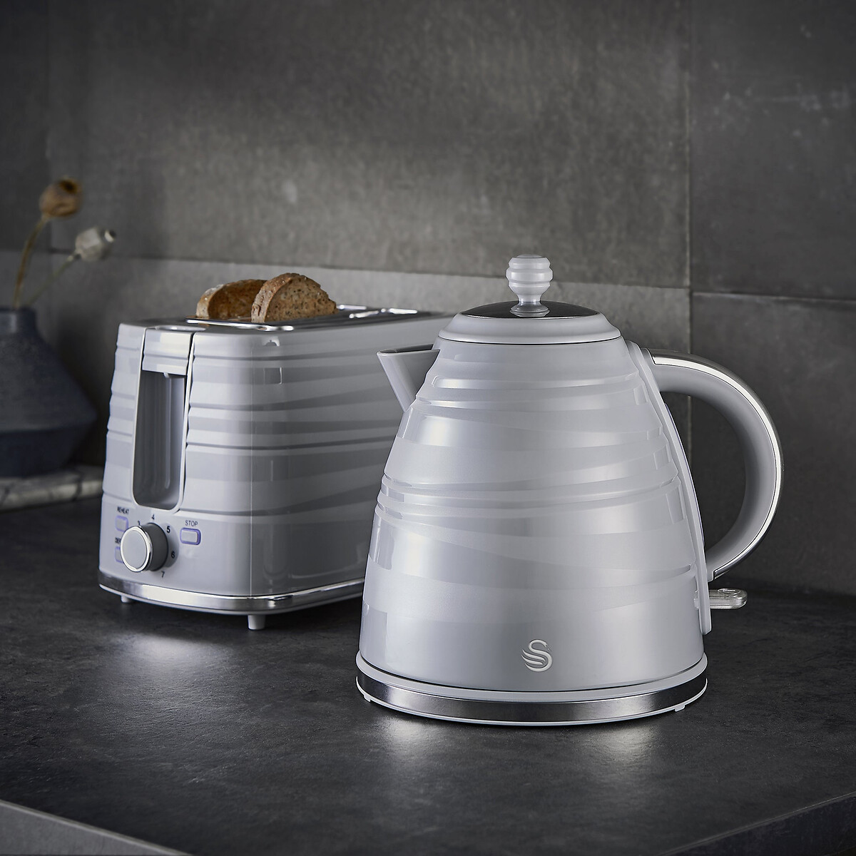 Symphony 2-Slice Toaster - ST31050 grey, SWAN
