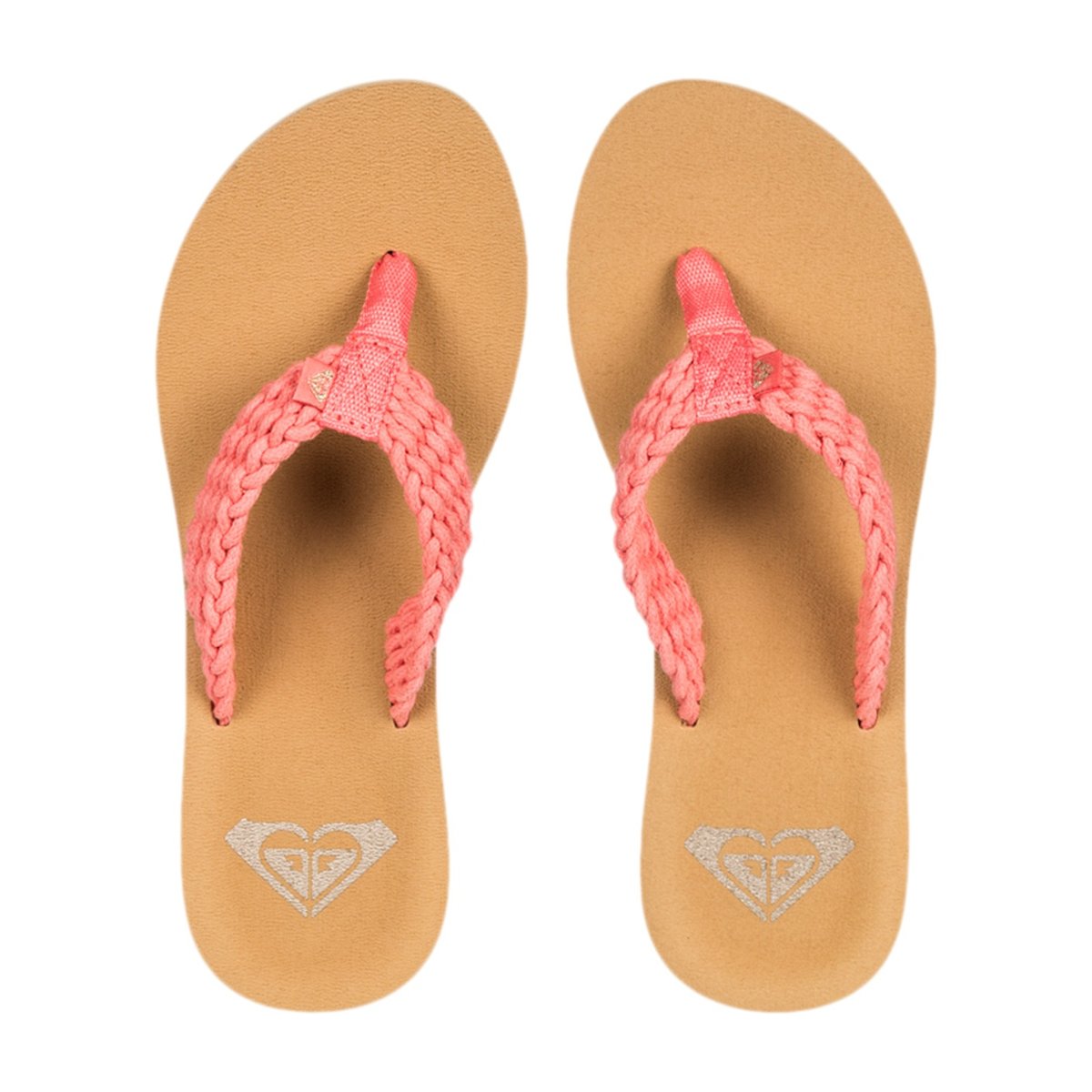 Tongs de plage PORTO. rose poppy, ROXY