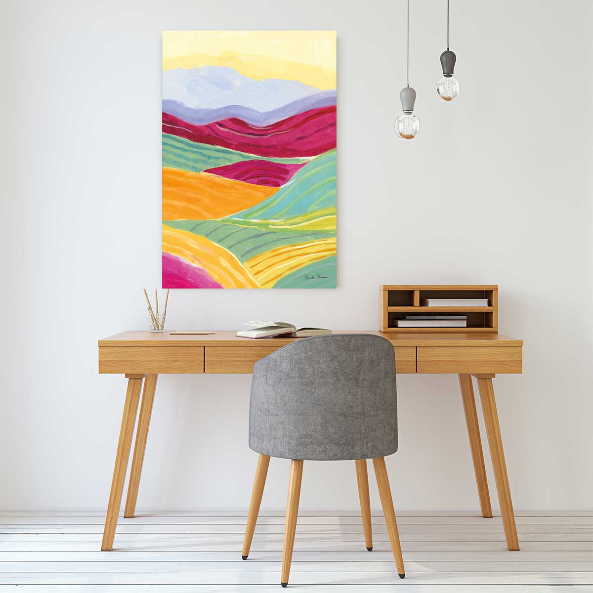 Tableau color colline tableau alu dibond, HEXOA
