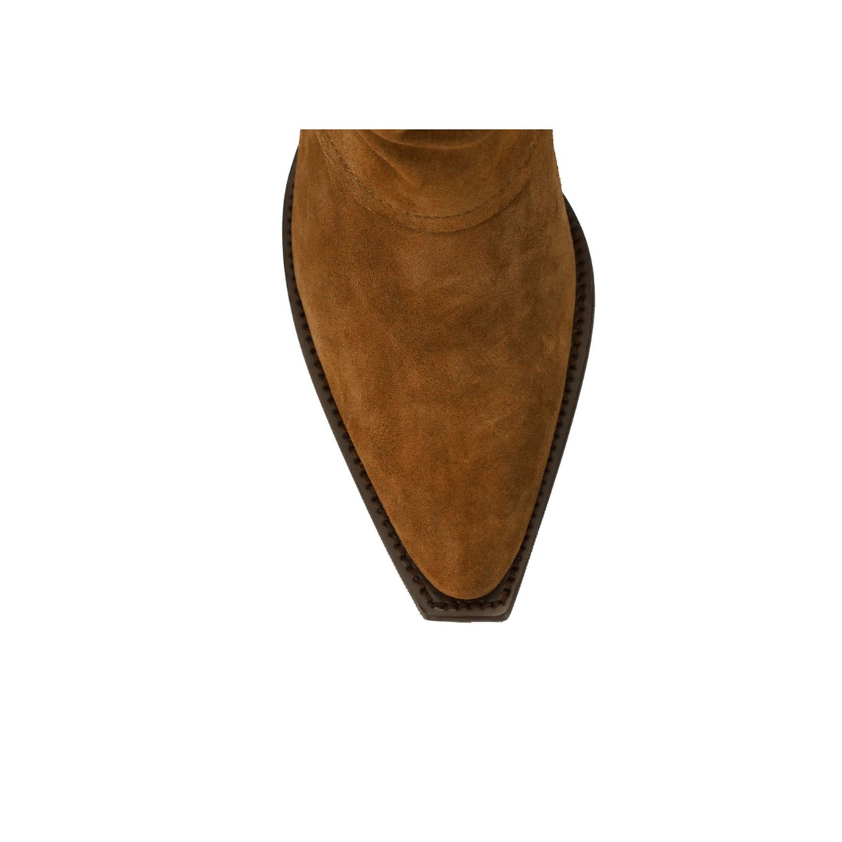Bottines en daim avec rabat cognac, SACHA