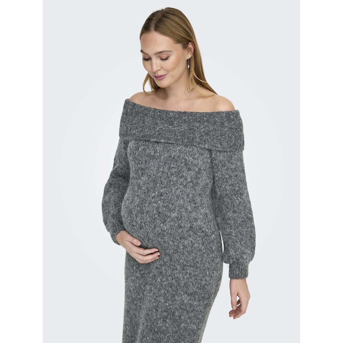Robe En Maille medium grey melange, ONLY