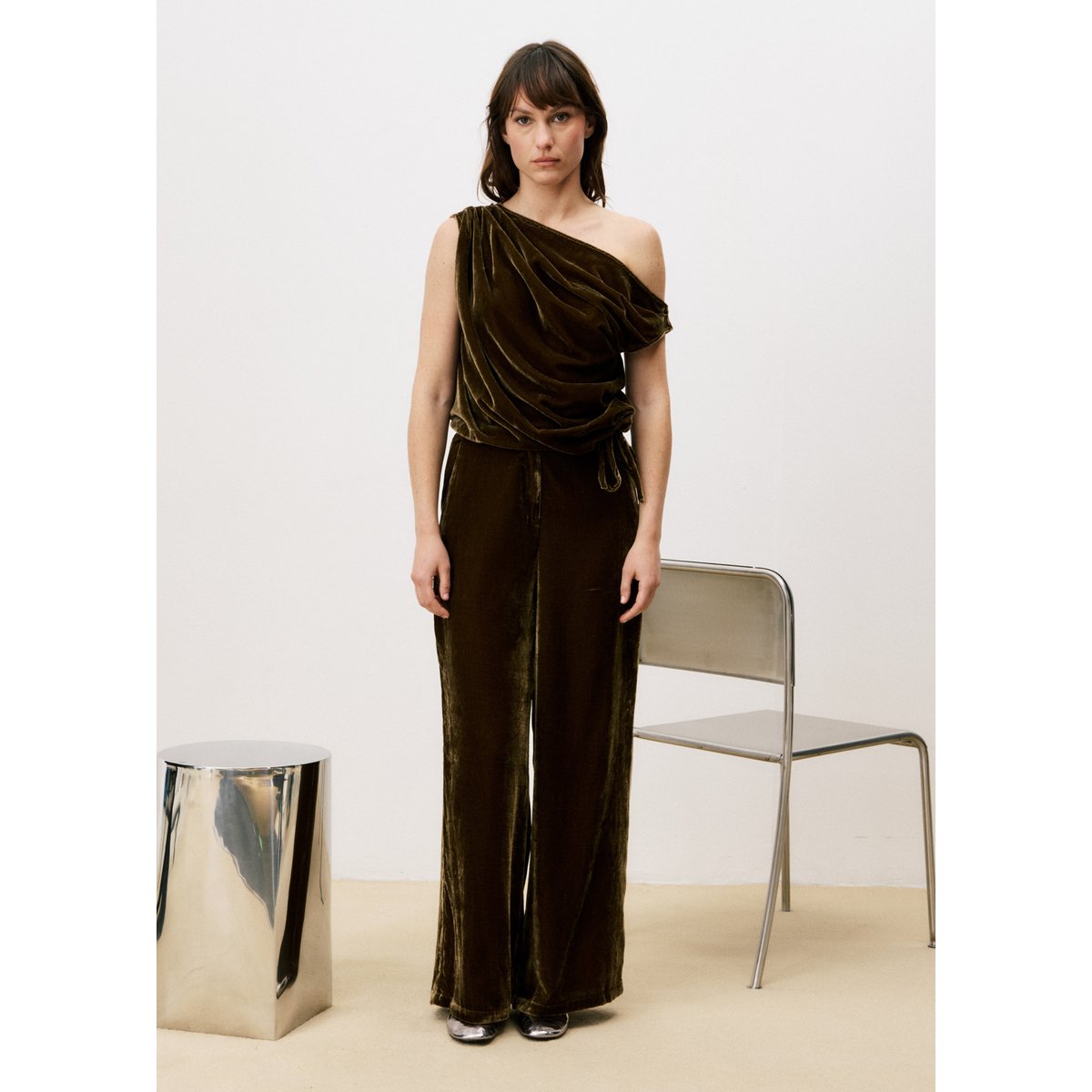 Top ANITA marron glace, FRNCH