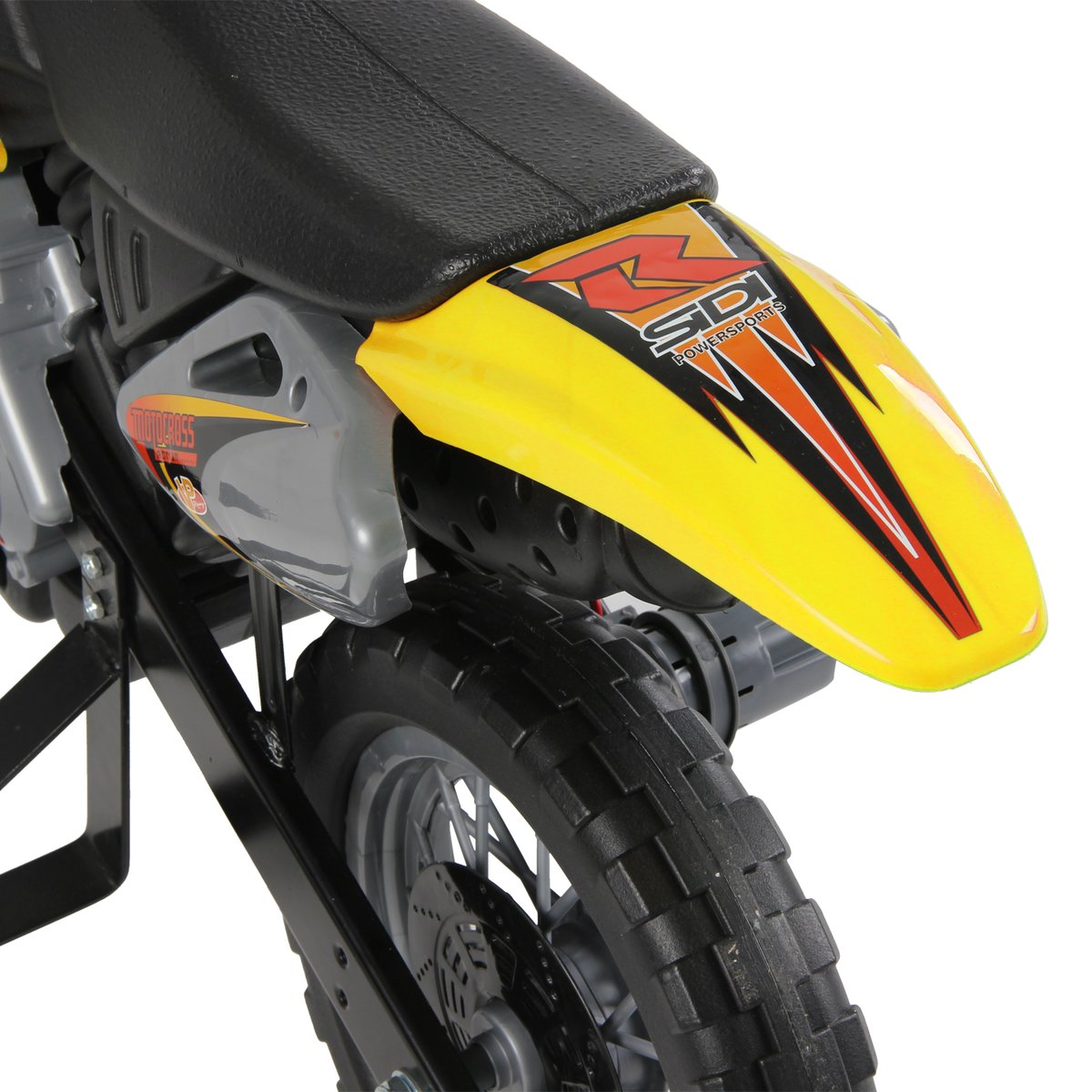 Moto électrique à conducteur assis Plastique jaune, HOMCOM