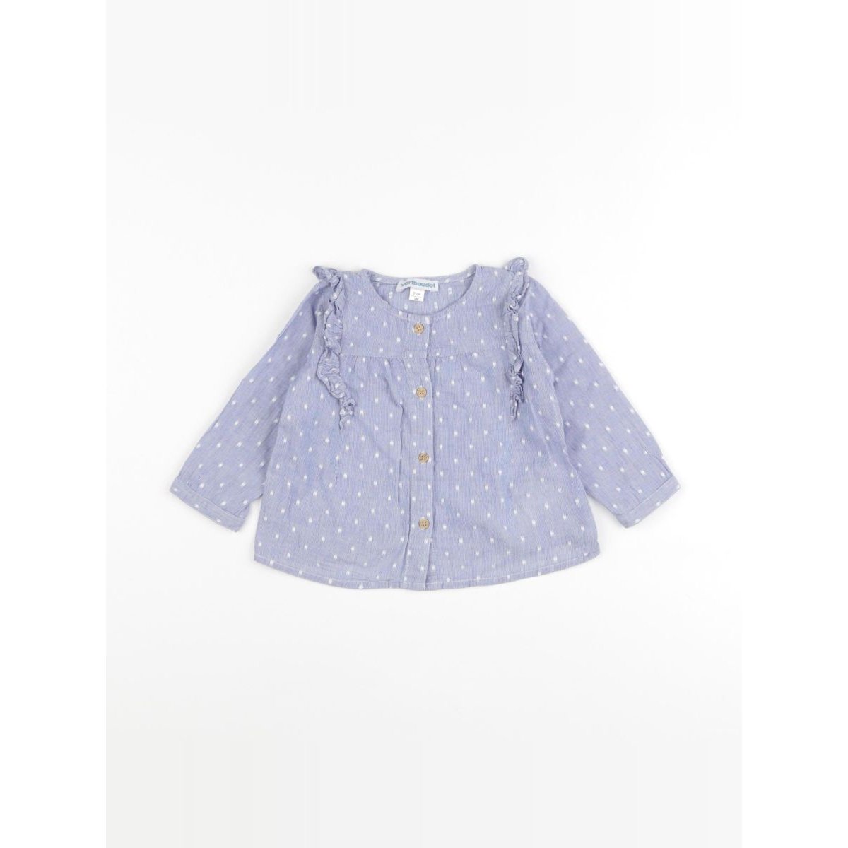 Blouse - Très bon état blanc, bleu, VERTBAUDET