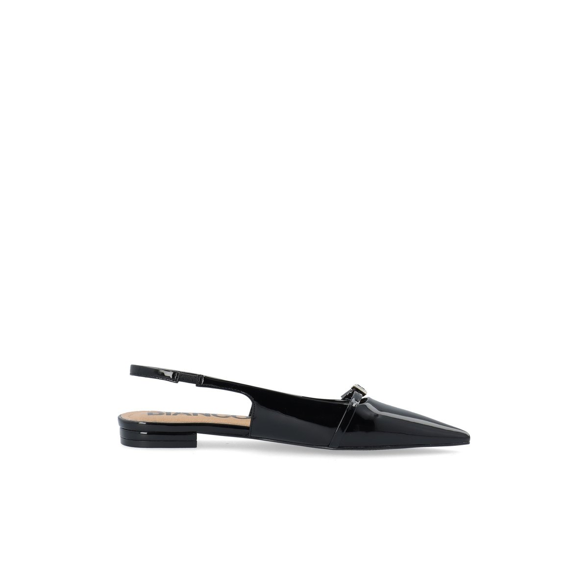 Chaussures À Bride Arrière noir - blackpatent, BIANCO