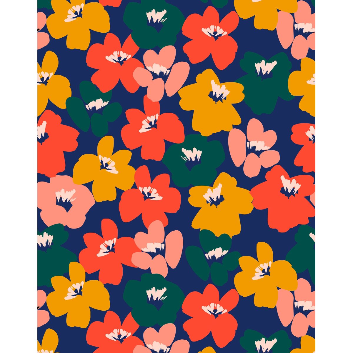 BOXER COURT FLORAL multicolore, PULLIN