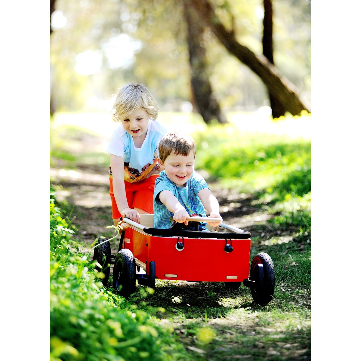 Chariot Wishbone Wagon 3 en 1 rouge, WISHBONE DESIGN STUDIO