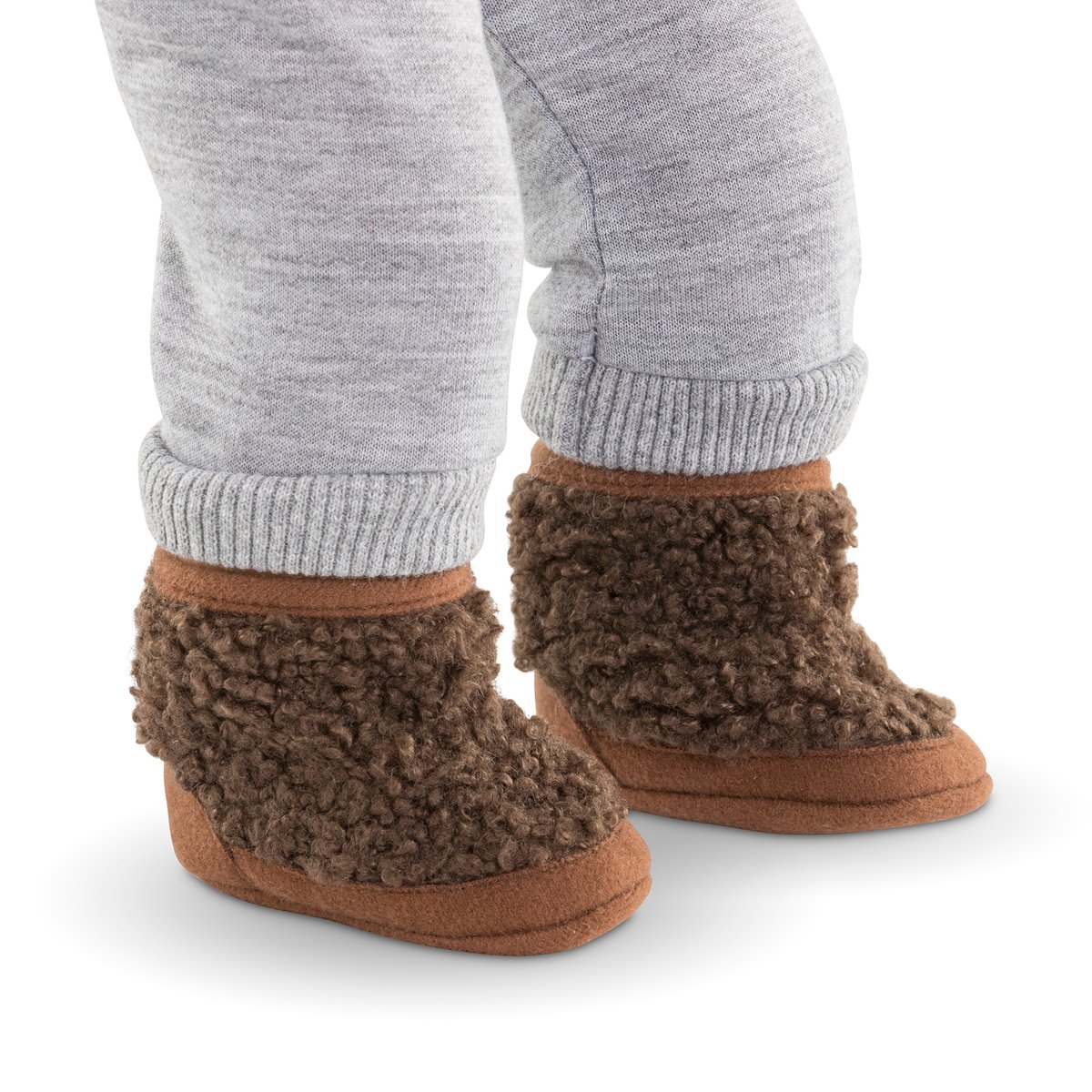 Bottes Moumoute Marron pour poupon 36 cm couleur unique, COROLLE