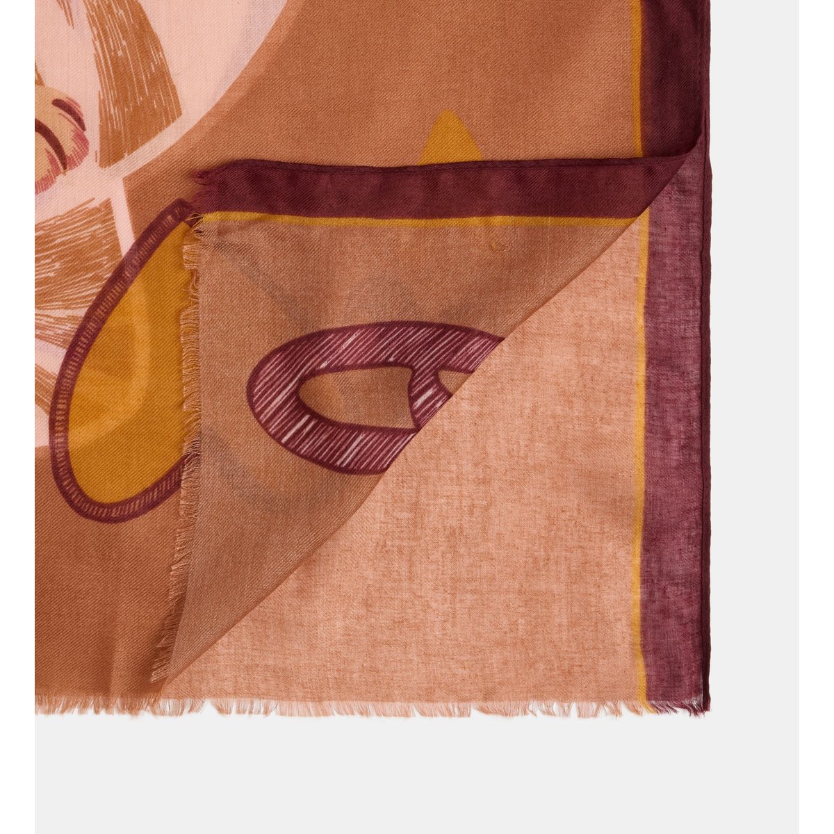 Étole armonia imprimée beige, GALERIES LAFAYETTE