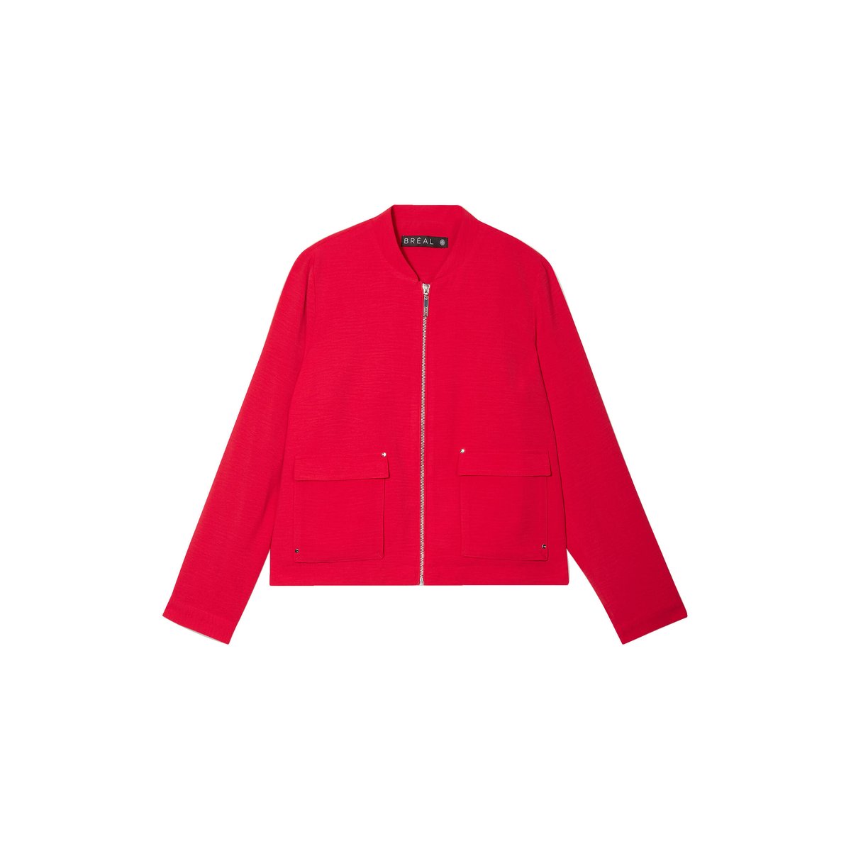 Blouson zippé 2 poches rouge, BREAL