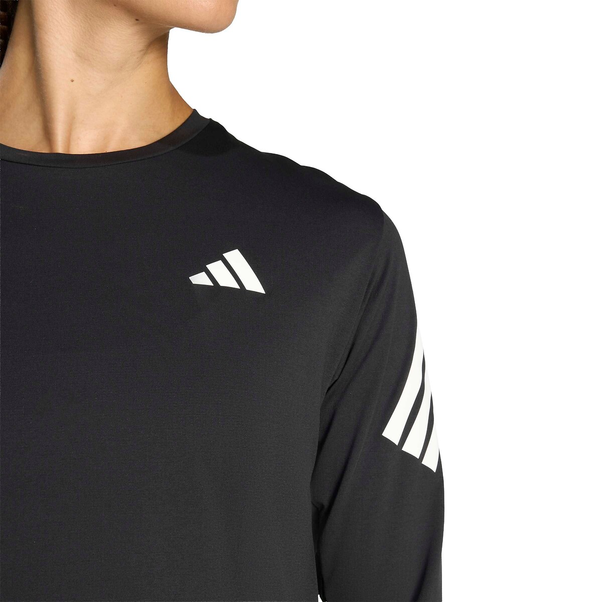 T-shirt da corsa a maniche lunghe Adi365 nero , adidas Performance