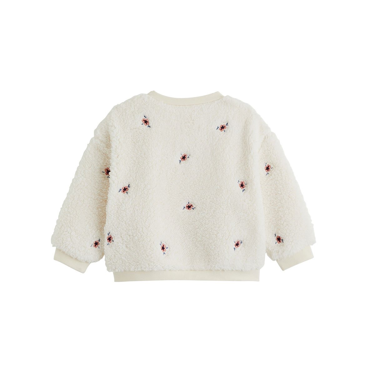 Sweat-shirt bébé en sherpa Cléo vanille, PETIT BEGUIN