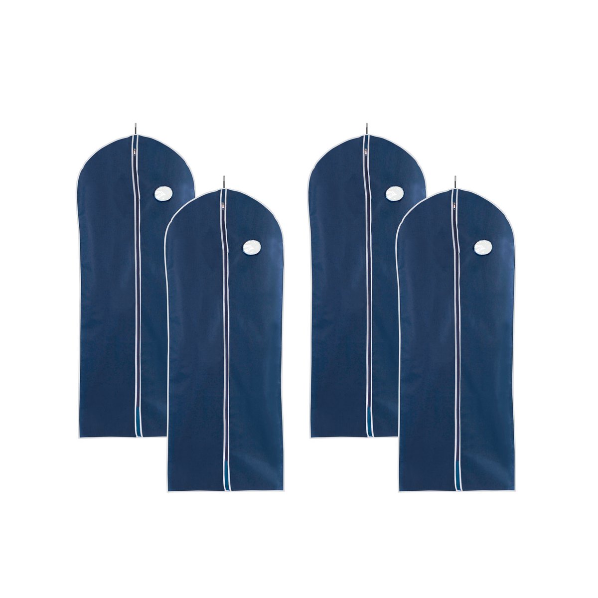 Lot de 4 housses de vêtements zippées AIR bleu, WENKO