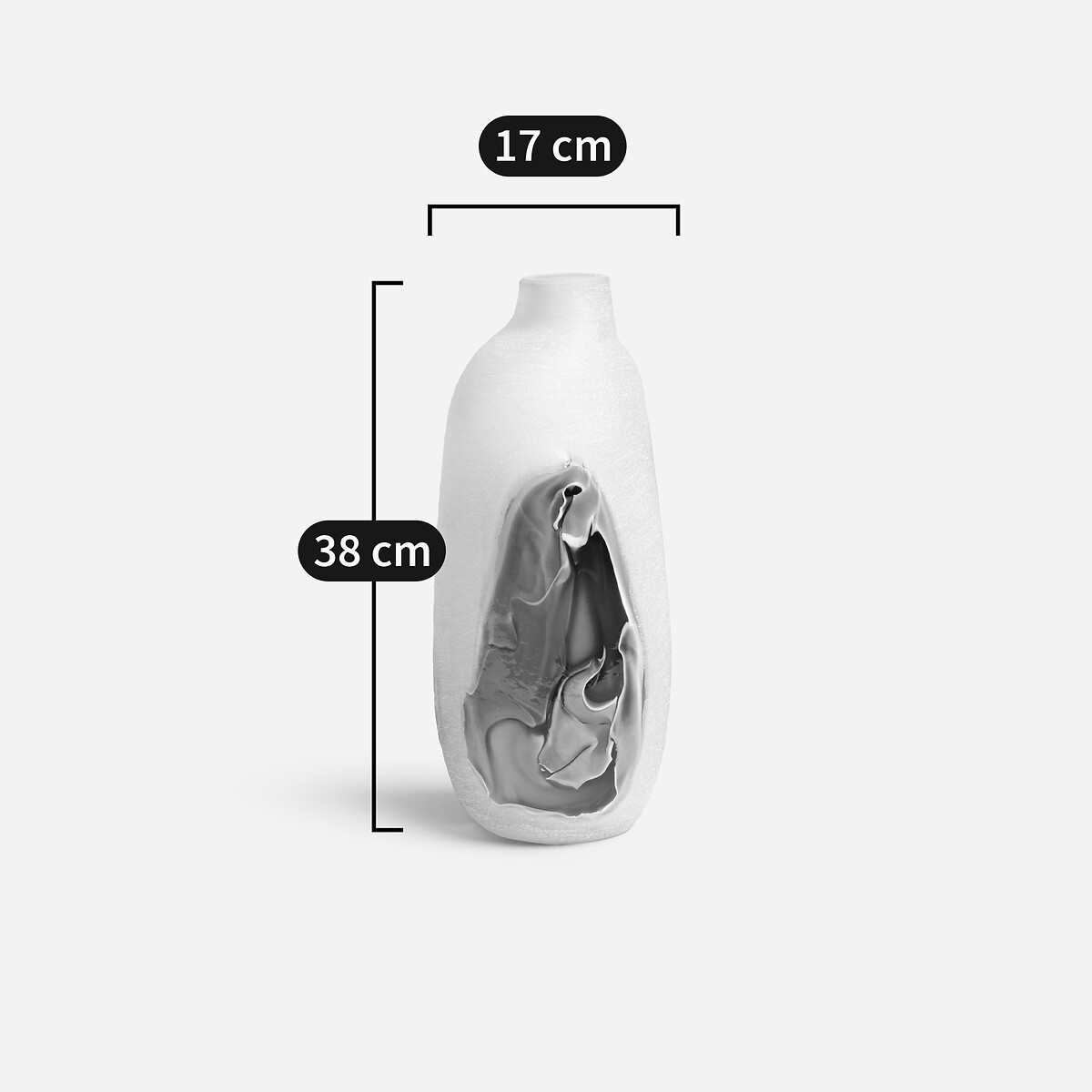 Vaso in vetro soffiato a bocca H38 cm, Laga multicolore, AM.PM