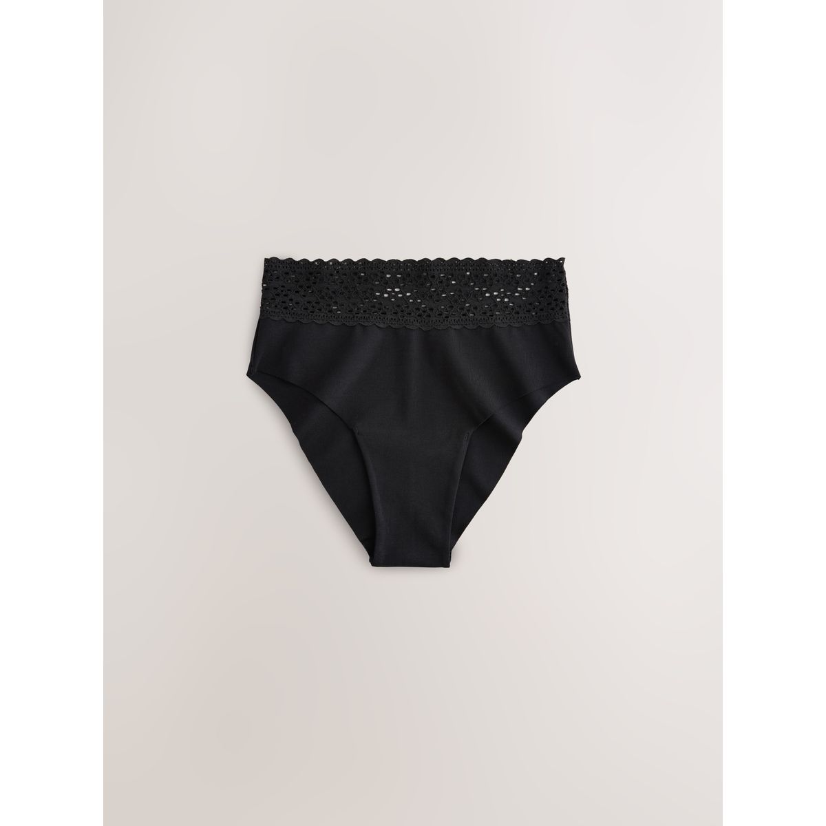 Culotte invisible coton et dentelle, lot de 3 noir/blanc/nuit/praline, NEXT