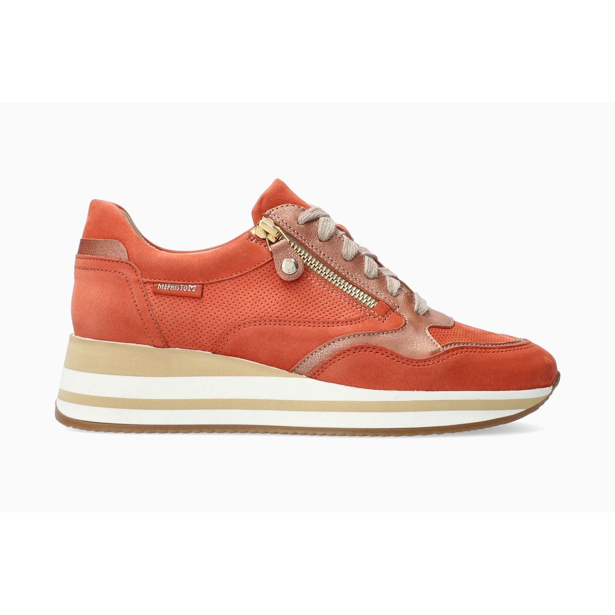 Baskets en cuir OLIMPIA marron 5137, MEPHISTO