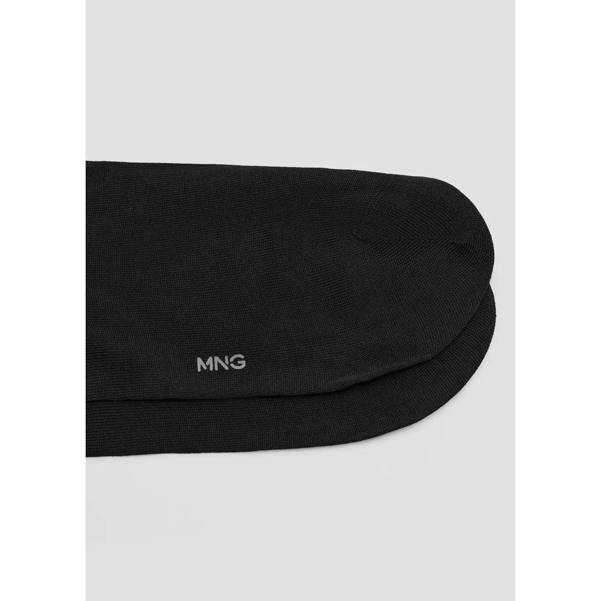 Lot 2 paires de chaussettes longues coton noir, MANGO MAN