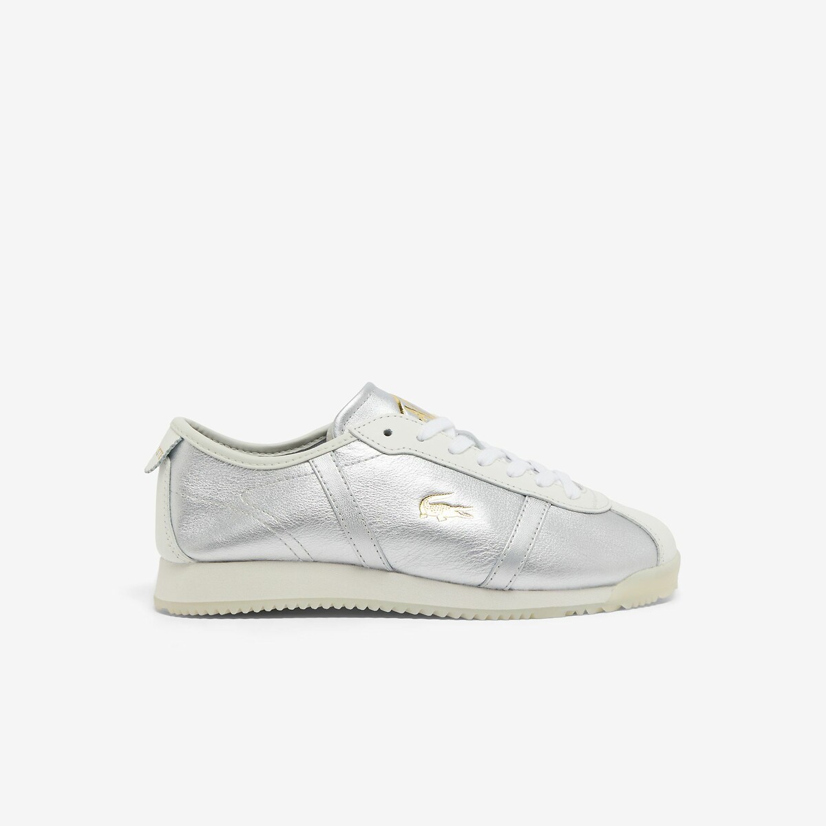 Club-Low Leather Trainers silver-coloured, LACOSTE
