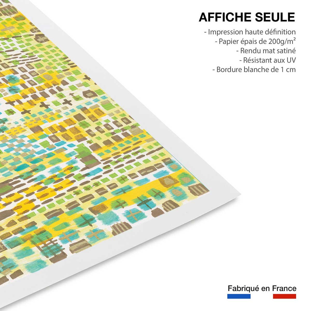 Poster vertikal block affiche seule, HEXOA