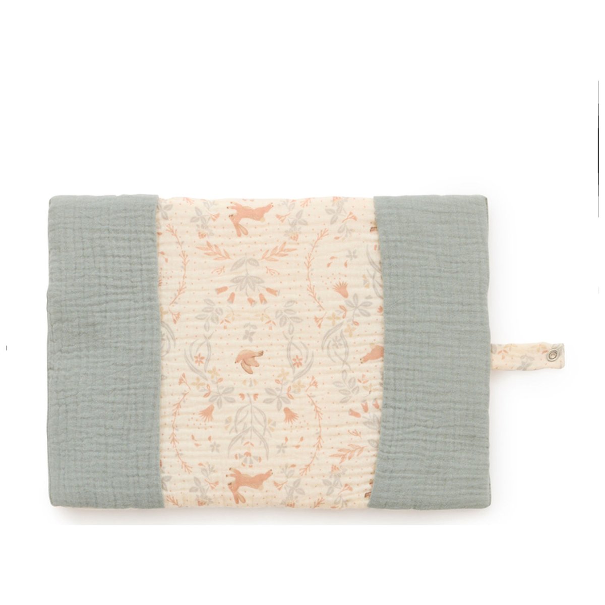 Protège-carnet de santé ivoire, vert de gris, BB & CO