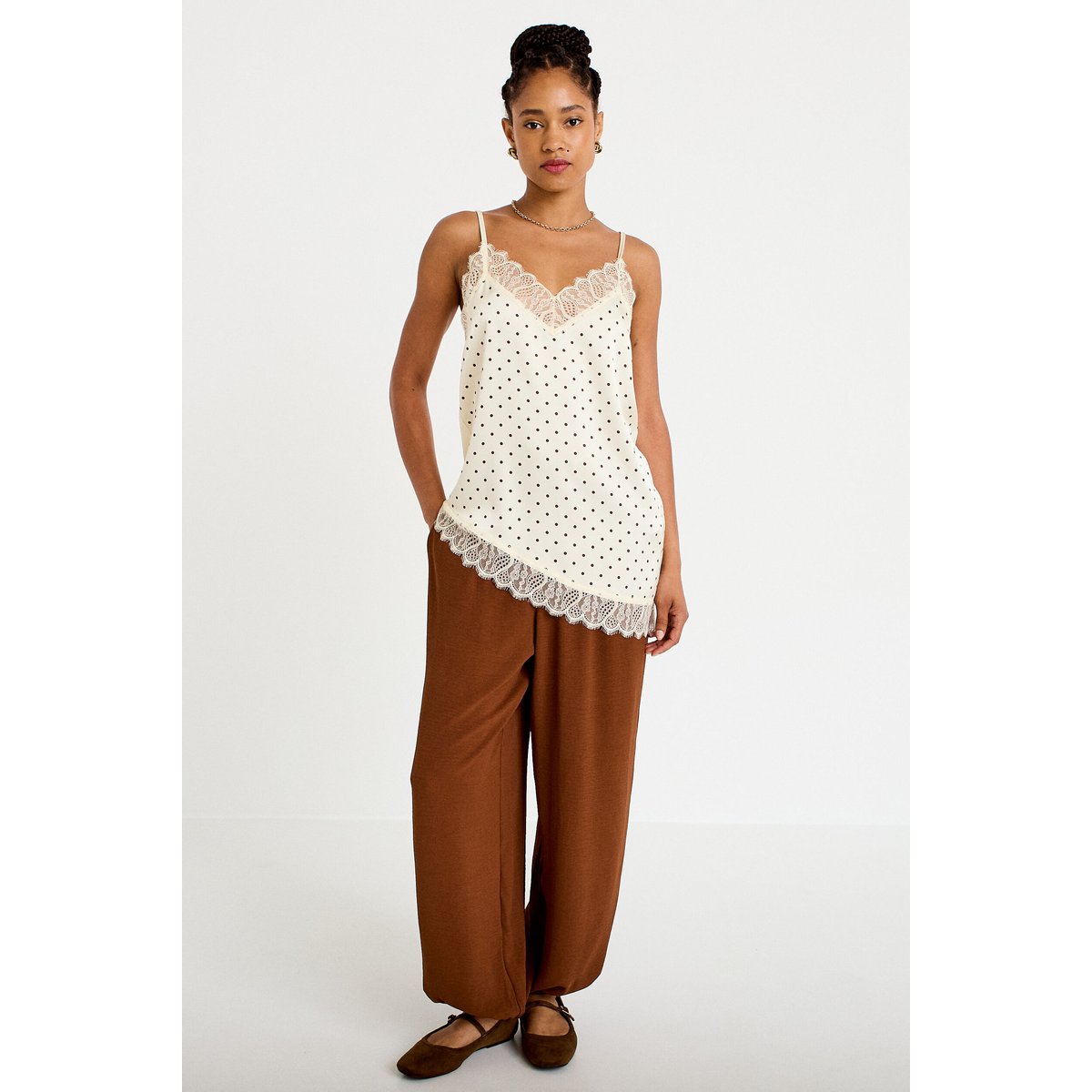 Pantalon bootcut taille standard marron, CACHE CACHE
