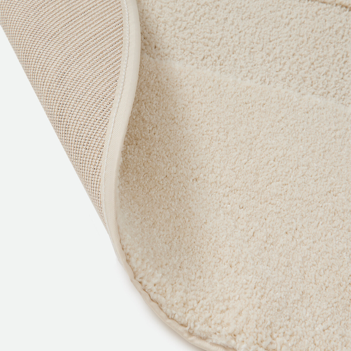 Tapis rond, motif géométrique reliéfé, LODGO ecru, LA REDOUTE INTERIEURS