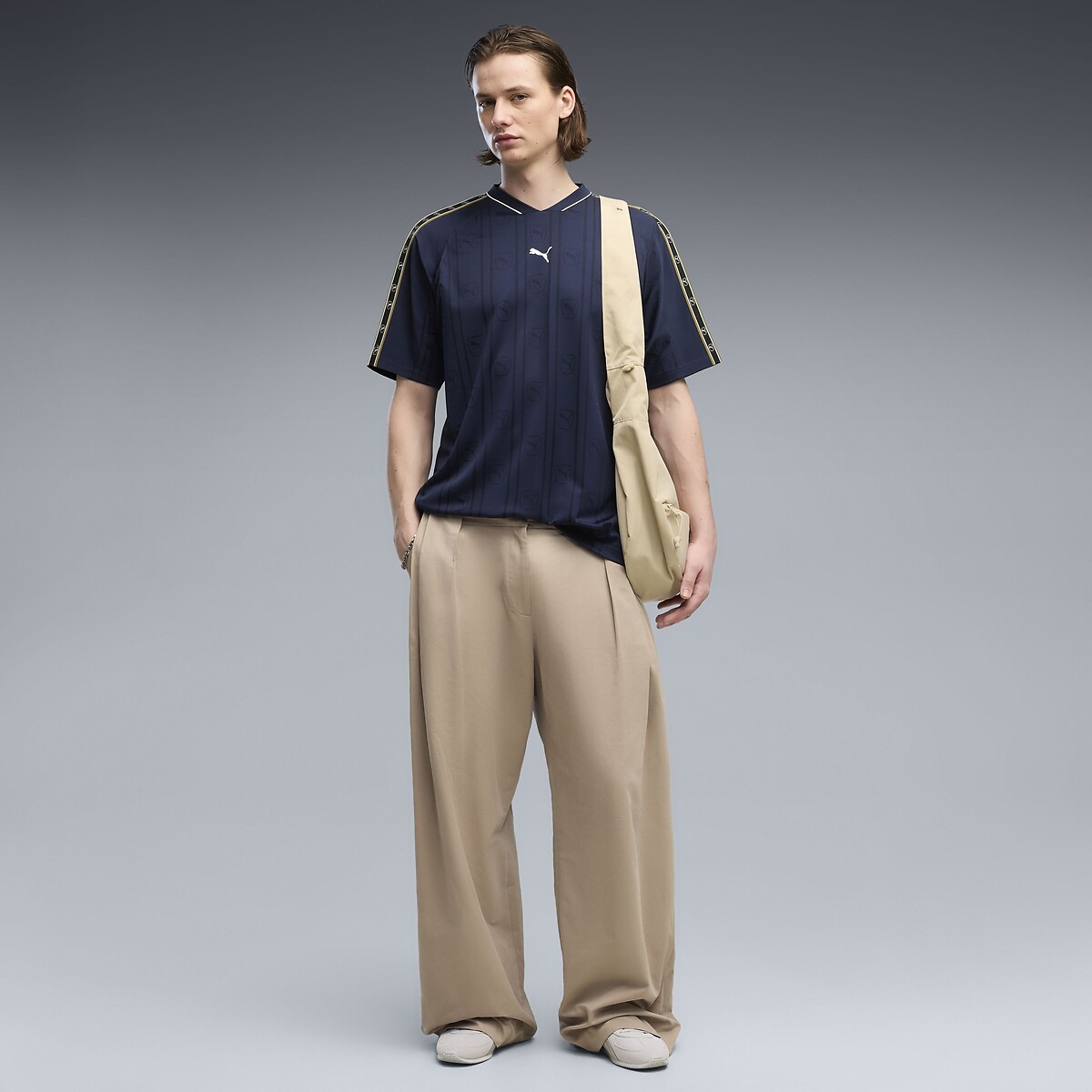 Puma Class Relaxed Fit Short Sleeve T-Shirt navy blue, PUMA