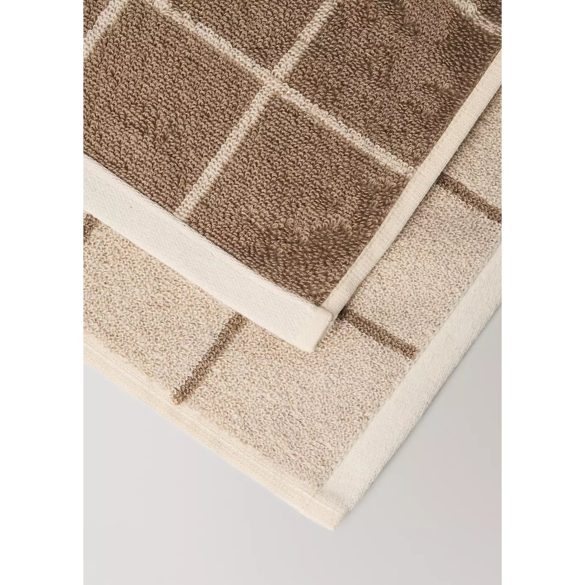 Grand drap de bain 100 % coton bouclette marron, MANGO HOME