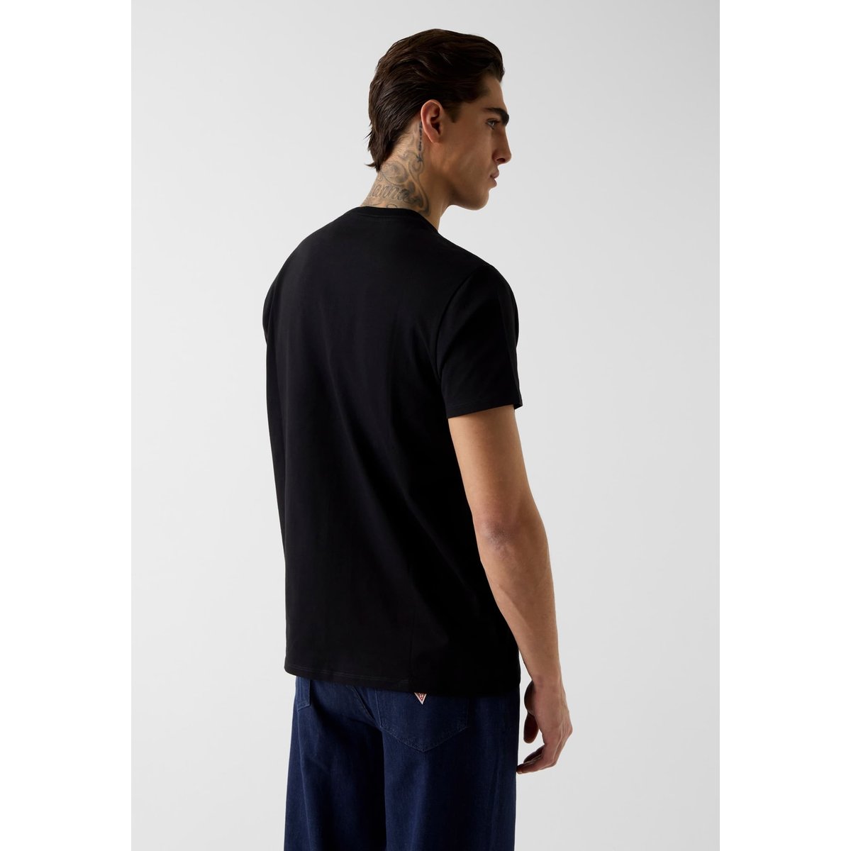 T-Shirt Avec Logo noir, GUESS