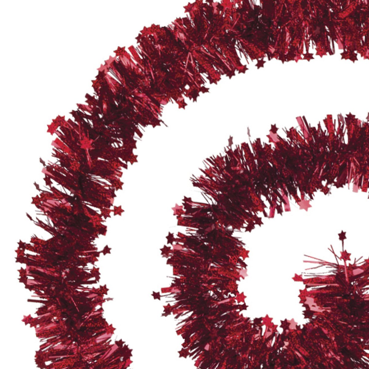 Guirlande étoiles laser 10 cm x 2m 6 plis rouge rouge, FEERIC LIGHTS & CHRISTMAS