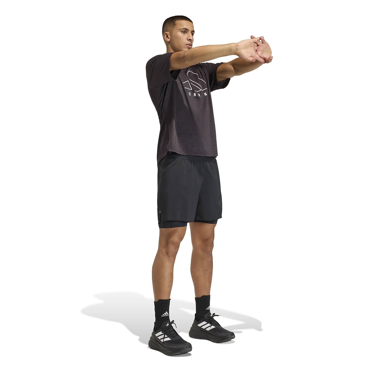 2-in-1 Running Shorts black, adidas Performance