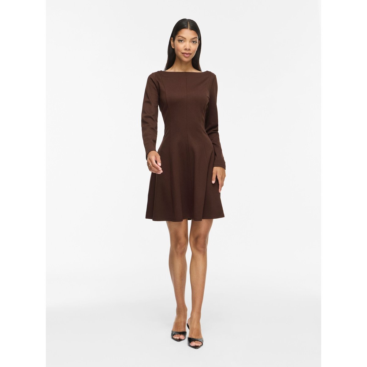 Robe Courte marron - coffee bean1, VILA