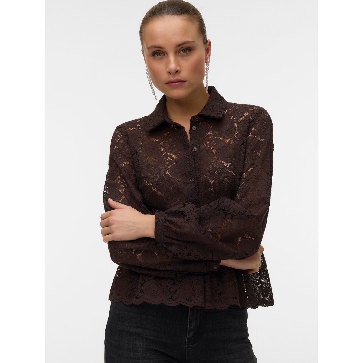 Chemise chocolate torte, VERO MODA