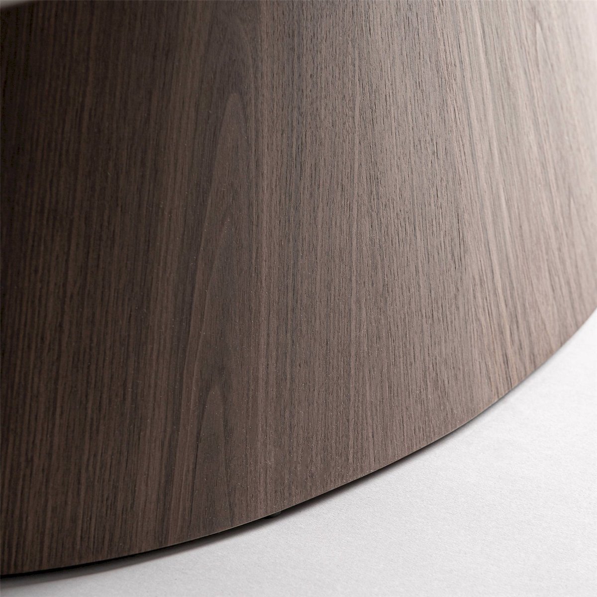 Table basse contemporaine en bois taupe et noyer brun, RECOLLECTION