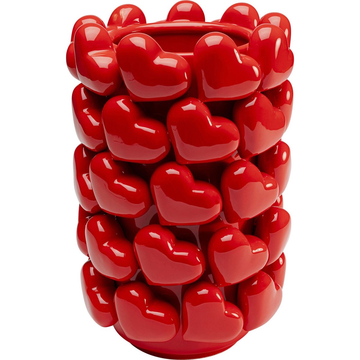 Vase coeurs rouge, KARE DESIGN