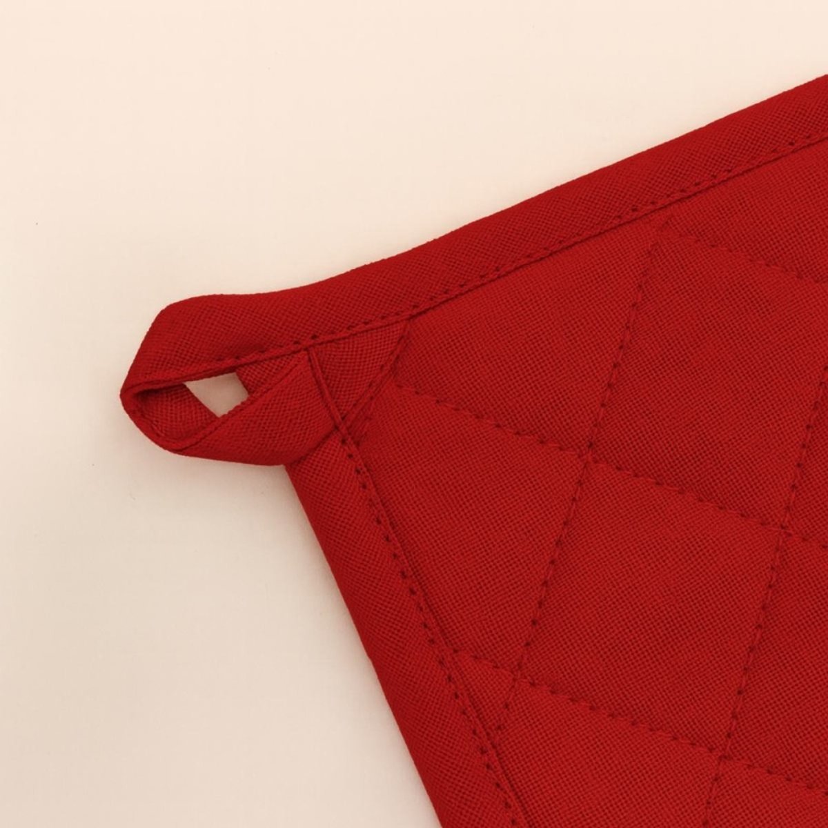 Set gant + manique 100% coton rouge, ORNAMI