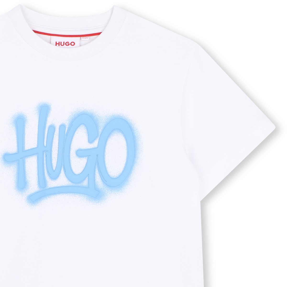 Tee-shirt manches courtes blanc, HUGO KIDSWEAR