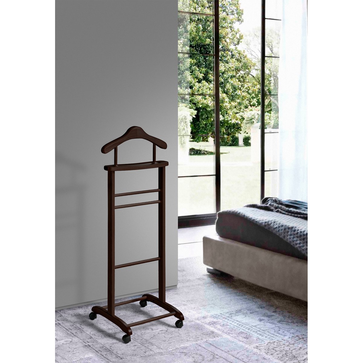 Valet de nuit en hêtre massif, LYON wenge, HERDASA