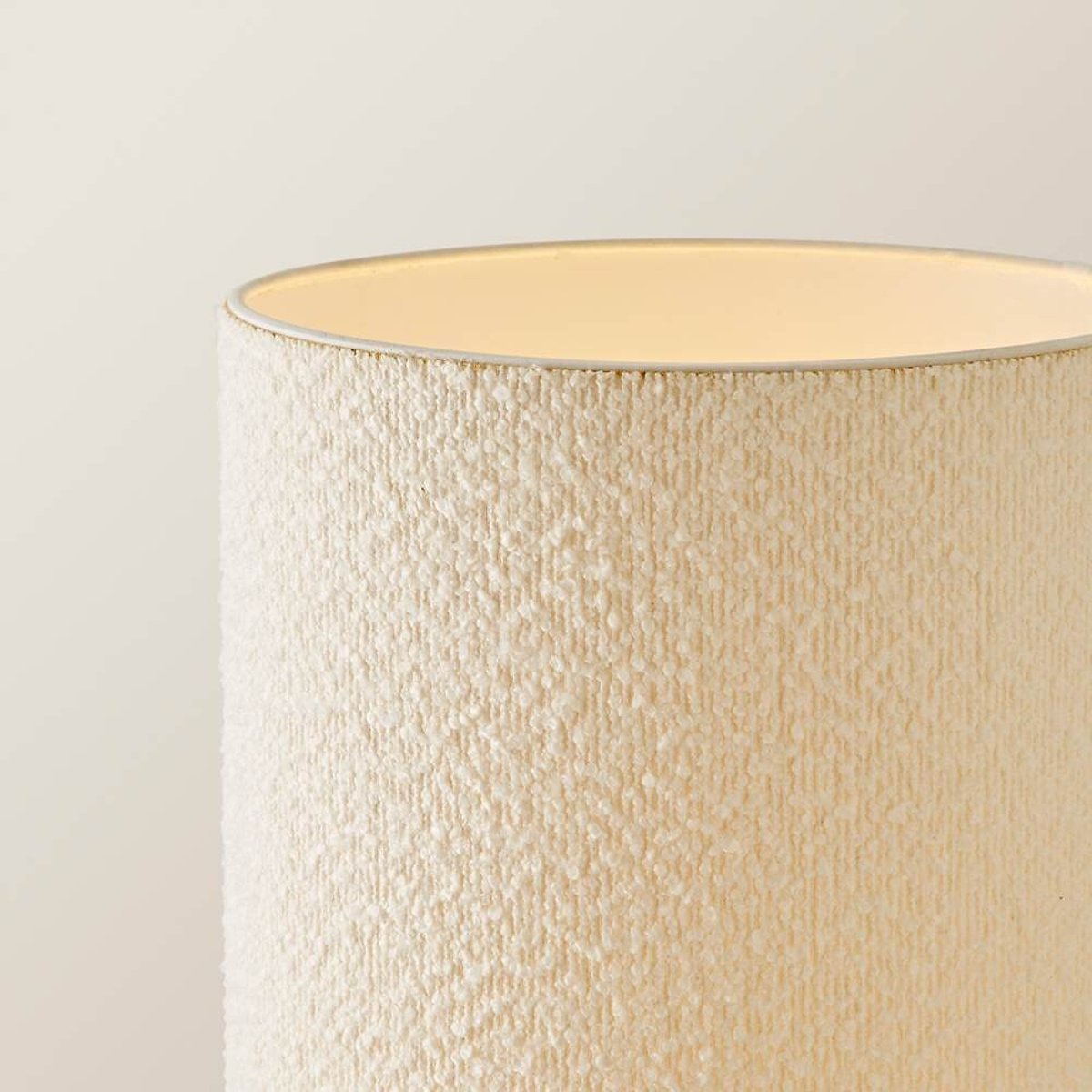 Allie Boucle Fabric Midi Floor Lamp white, ÉDITÉ